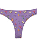 Spells-and-Potions-Women's-Thong-Light-Purple-Product-Front-View