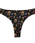 Summer-Garden-Womens-Thong-Black-Product-Front-View