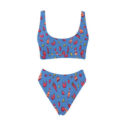 Spicy-Womens-Bikini-Set-Blue-Front-View