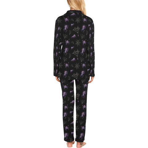 Black-Widow-Women's-Pajama-Set-Back-View