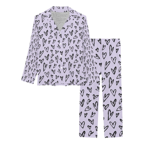 Crazy-Hearts-Womens-Pajama-Lavender-Semi-Product-View
