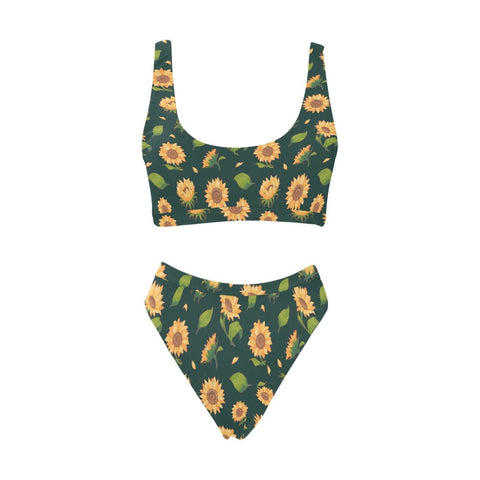 Sunflower-Womens-Bikini-Set-Dark-Green-Front-View