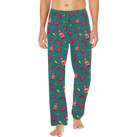 Spicy-Mens-Pajama-Teal-Model-Front-View