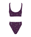 Black-Widow-Women's-Two-Piece-Bikini-Dark-Purple-Back-View