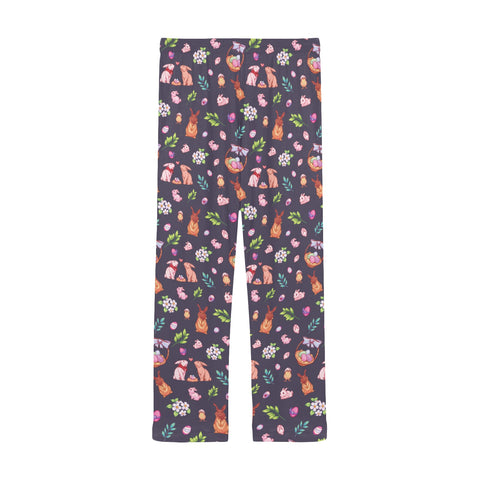 Easter-Mens-Pajama-Dark-Purple-Back-View