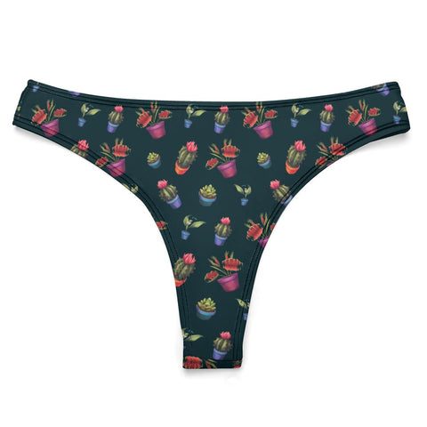 House-Plant-Womens-Thong-Midnight-Blue-Product-Front-View