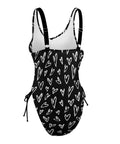 Crazy-Hearts-Women's-One-Piece-Swimsuit-Black-Product-Side-View