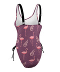 Flamingo-Women's-One-Piece-Swimsuit-Eggplant-Product-Side-View