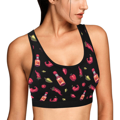 Spicy-Womens-Bralette-Black-Model-Side-View