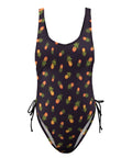 Pineapple-Women's-One-Piece-Swimsuit-Midnight-Purple-Product-Front-View