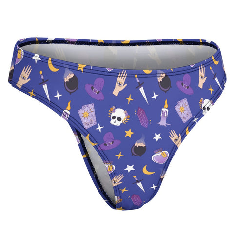 Witch-Core-Womens-Thong-Blue-Product-Side-View