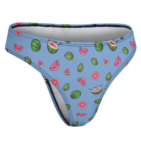 Watermelon-Womens-Thong-Cornflower-Blue-Product-Side-View