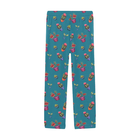 House-Plant-Mens-Pajama-Teal-Front-View