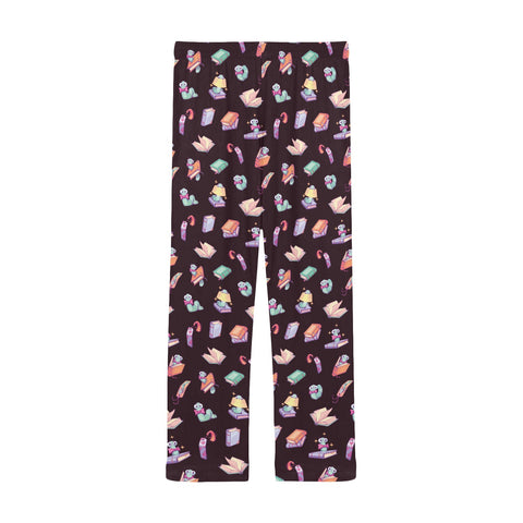 Book-Worm-Men's-Pajamas-Midnight-Purple-Back-View