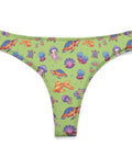 Sea-Life-Womens-Thong-Lime-Green-Product-Front-View