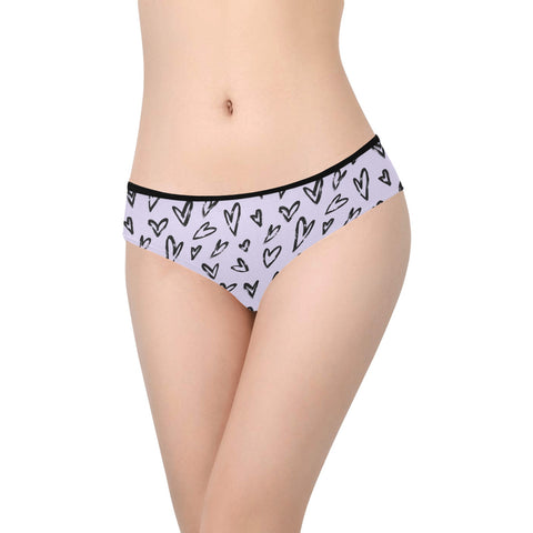 Crazy Hearts Women's Hipster Underwear