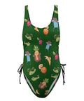 Flirty-Fruit-Women's-One-Piece-Swimsuit-Forest-Product-Front-View