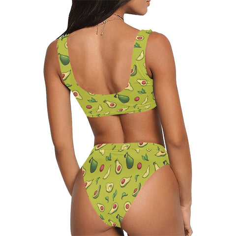 Happy-Avocado-Womens-Bikini-Set-Guacamole-Model-Back-View