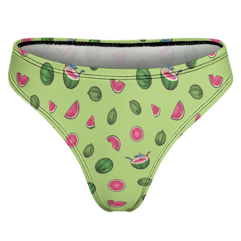 Watermelon-Womens-Thong-Lime-Green-Product-Back-View