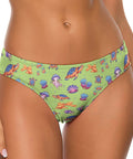Sea-Life-Womens-Thong-Lime-Green-Model-Front-View