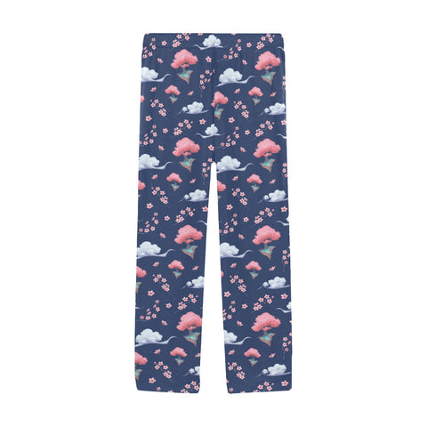 Sakura-Tree-Mens-Pajama-Dark-Blue-Front-View