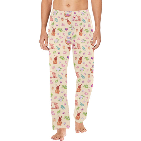 Easter-Mens-Pajama-Pastel-Yellow-Model-Front-View