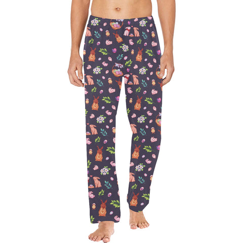 Easter-Mens-Pajama-Dark-Purple-Model-Front-View