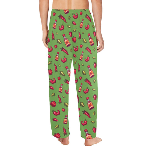 Spicy-Mens-Pajama-Light-Green-Model-Back-View