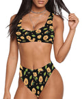 Sunflower-Womens-Bikini-Set-Black-Model-Front-View
