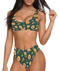 Sunflower-Womens-Bikini-Set-Dark-Green-Model-Front-View