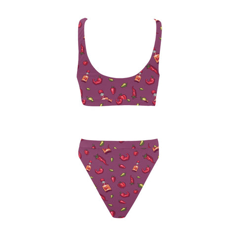 Spicy-Womens-Bikini-Set-Magenta-Back-View