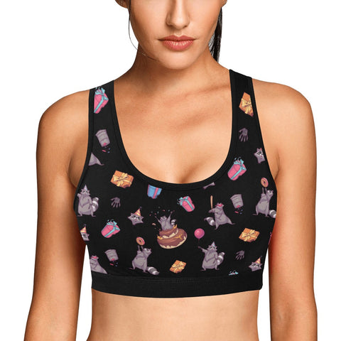 Birthday Raccoons Women's Bralette