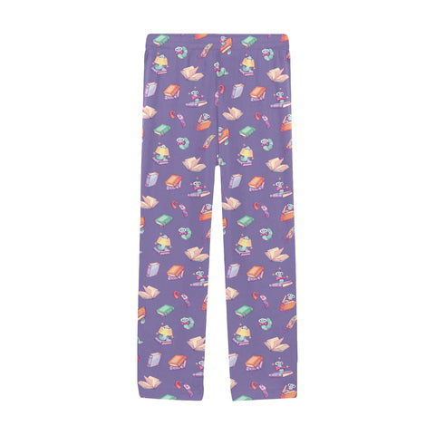 Book-Worm-Men's-Pajamas-Lavender-Front-View