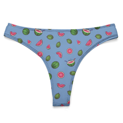 Watermelon-Womens-Thong-Cornflower-Blue-Product-Front-View