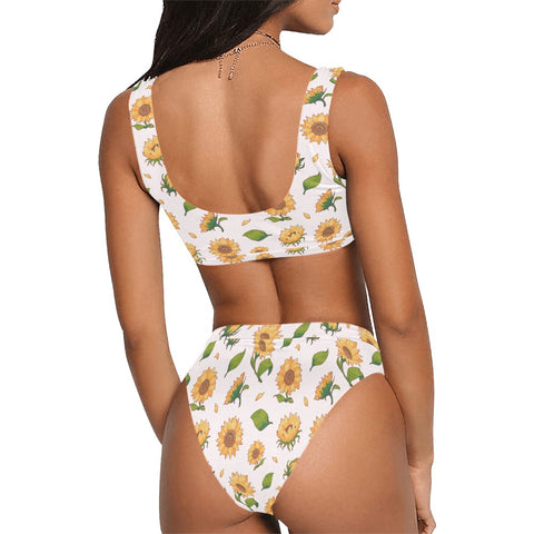 Sunflower-Womens-Bikini-Set-Snow-Model-Back-View