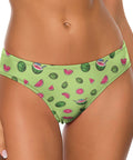 Watermelon-Womens-Thong-Lime-Green-Model-Front-View