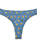 Happy-Avocado-Womens-Thong-Blue-Product-Front-View
