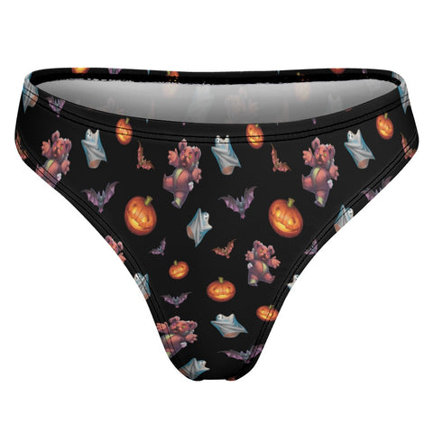 Halloween-Womens-Thong-Black-Product-Back-View