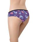 Axolotl-Womens-Hipster-Underwear-Purple-Model-Back-View
