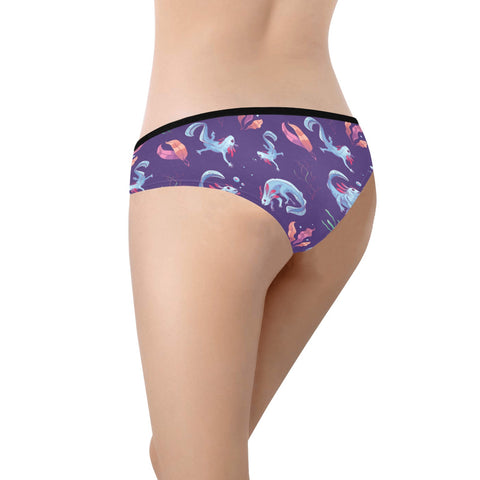 Axolotl-Womens-Hipster-Underwear-Purple-Model-Back-View