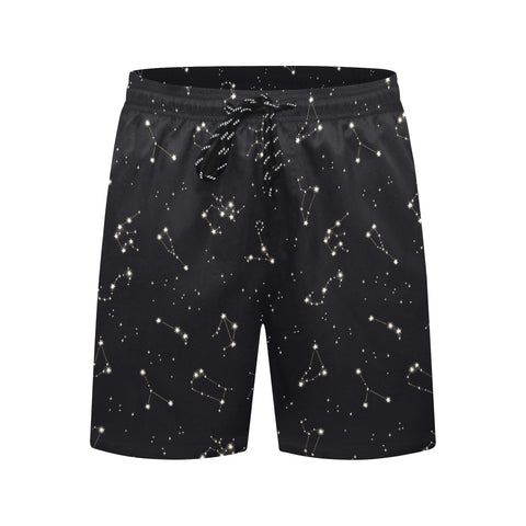 Astrology-Mens-Swim-Trunks-Black-Front-View