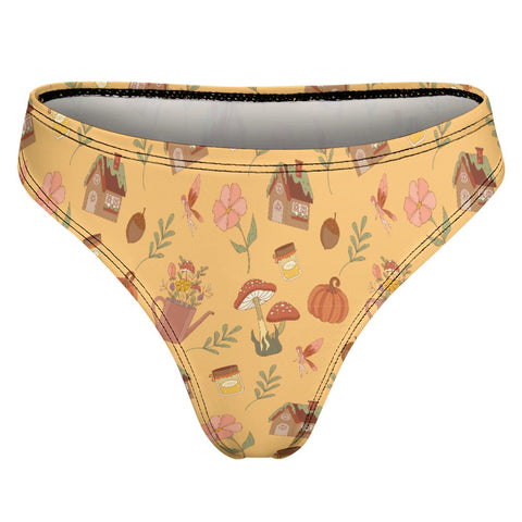 Cottage-Core-Womens-Thong-Yellow-Product-Back-View