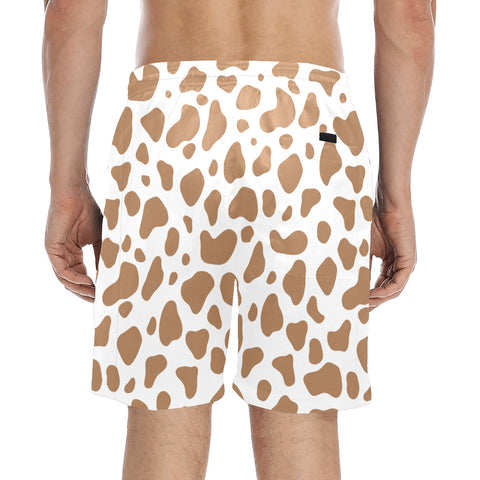 100%-Grass-Fed-Men's-Swim-Trunks-Brown-Model-Back-View