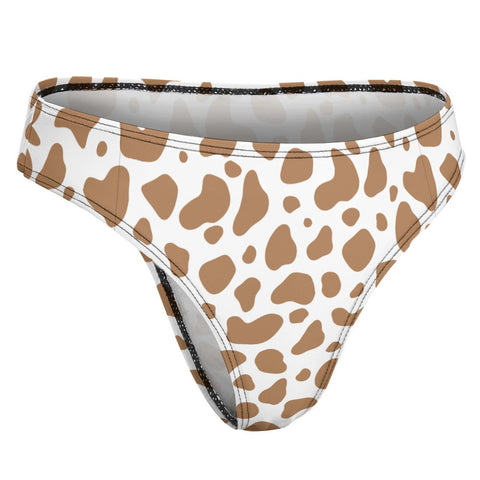 100%-Grass-Fed-Women's-Thong-Brown-Product-Side-View