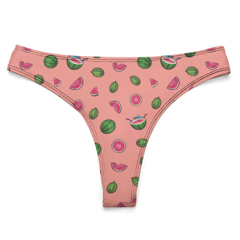 Watermelon-Womens-Thong-Pink-Product-Front-View