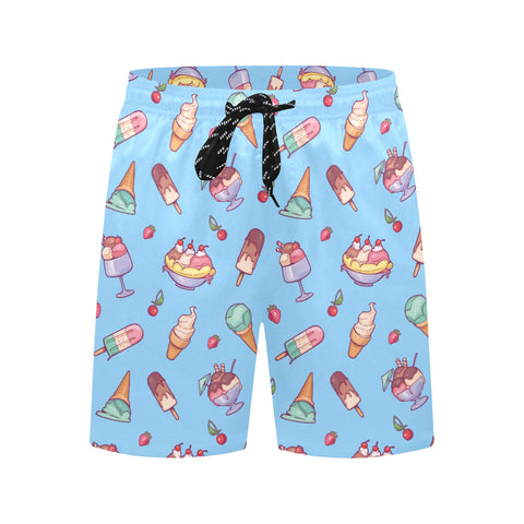 Banana-Split-Men's-Swim-Trunks-Sky-Blue-Front-View