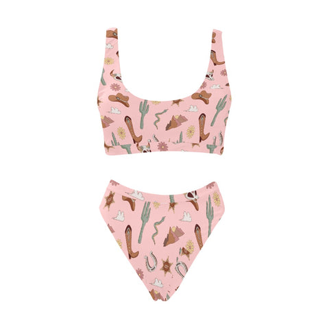 Country-Womens-Bikini-Set-Light-Pink-Front-View