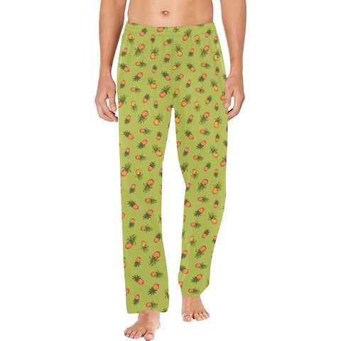 Pineapple-Mens-Pajama-Lime-Green-Model-Front-View