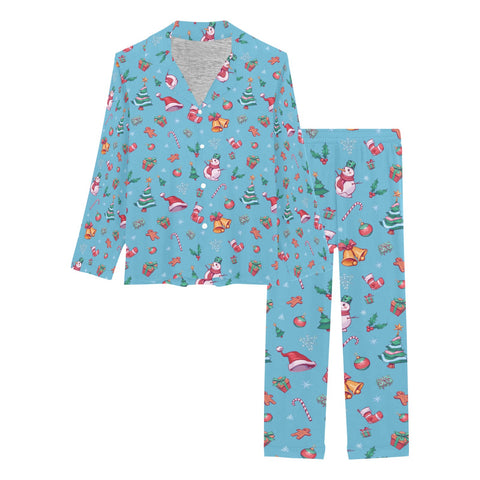 Christmas-Womens-Pajama-Sky-Blue-Product-View