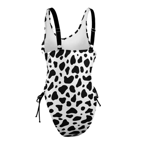 100%-Grass-Fed-Women's-One-Piece-Swimsuit-Black-Product-Side-View